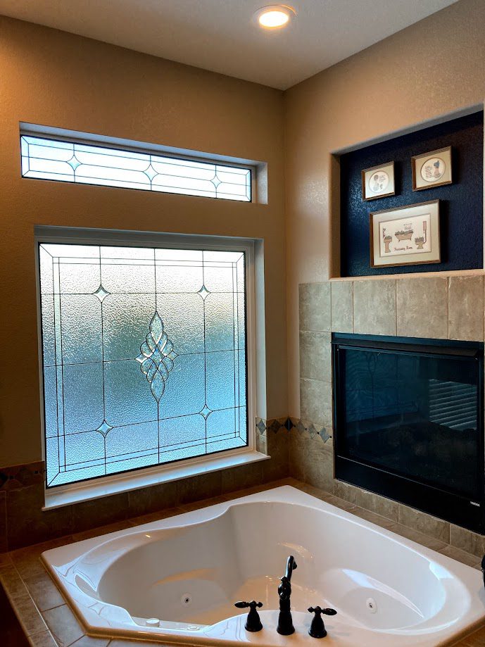 colorado springs bathroom stained glass